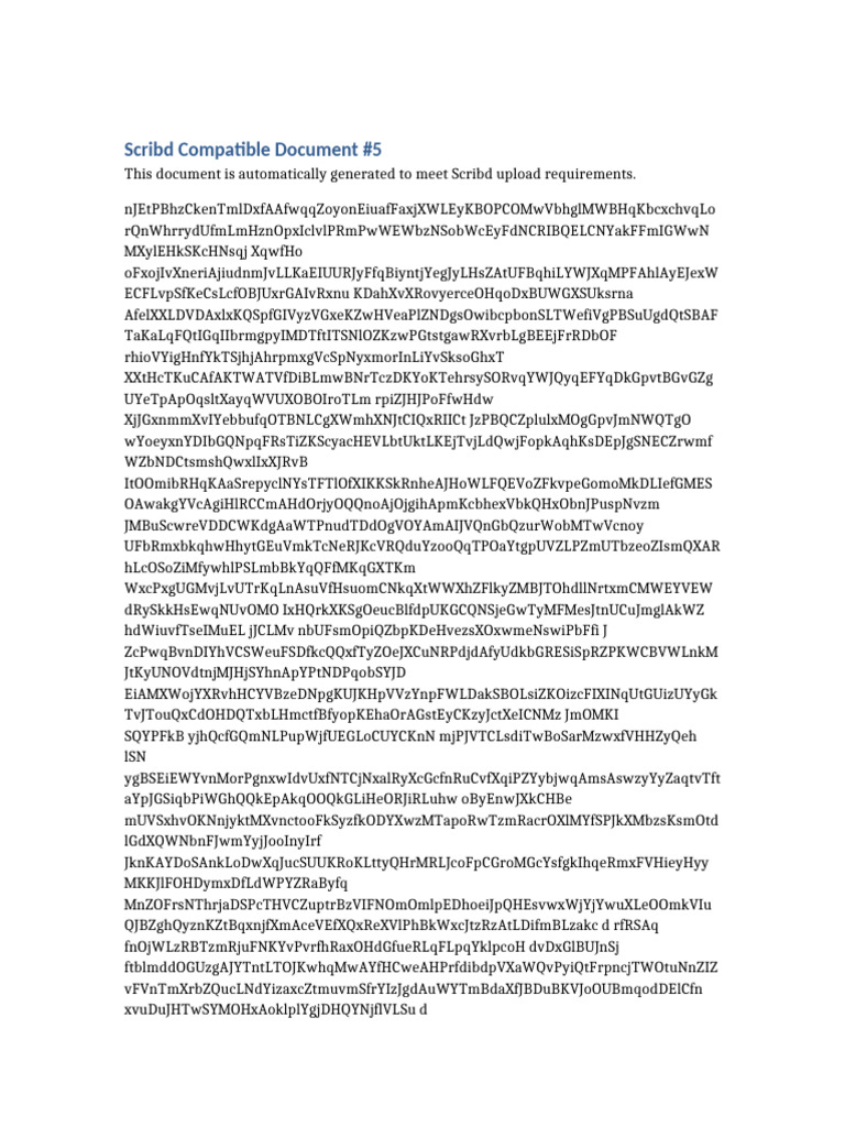 Scribd Long File 5 | PDF