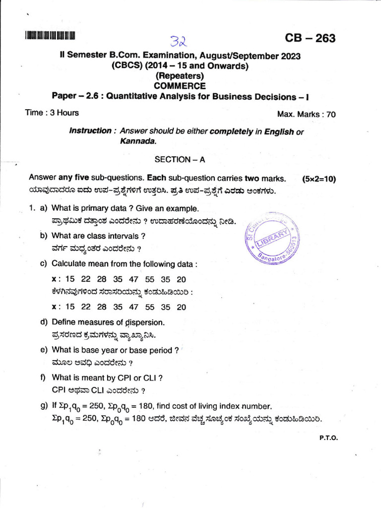 QABD-I AS 2023 | PDF | Cost Of Living | Statistics