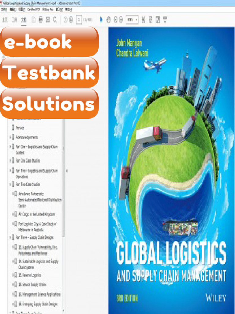Testbank Global Logistics and Supply Chain Management 3e Fast Download ...