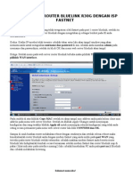 CARA SETTING ROUTER BLUELINK R30G DENGAN ISP FASTNET