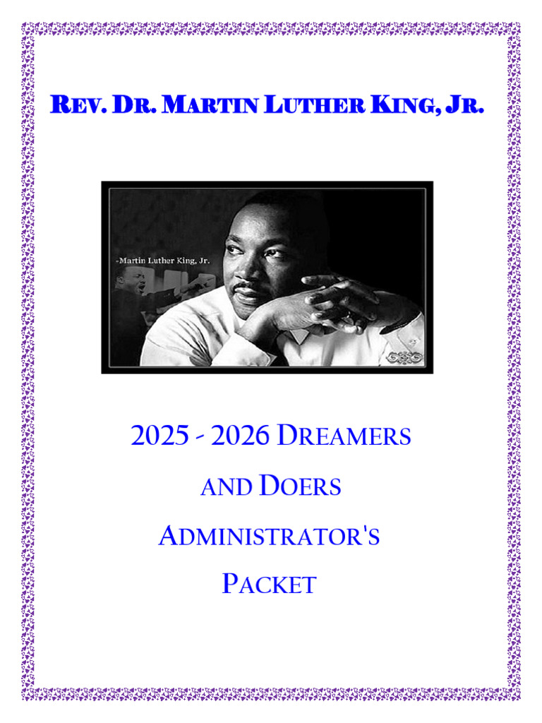 2026 MLK Dreamers and Doers Packet | PDF | Martin Luther King Jr.