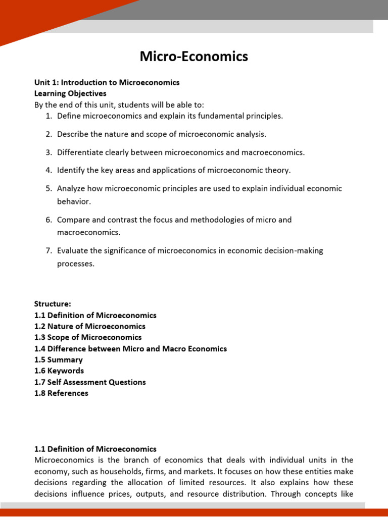 Microeco Cu | PDF | Microeconomics | Economics