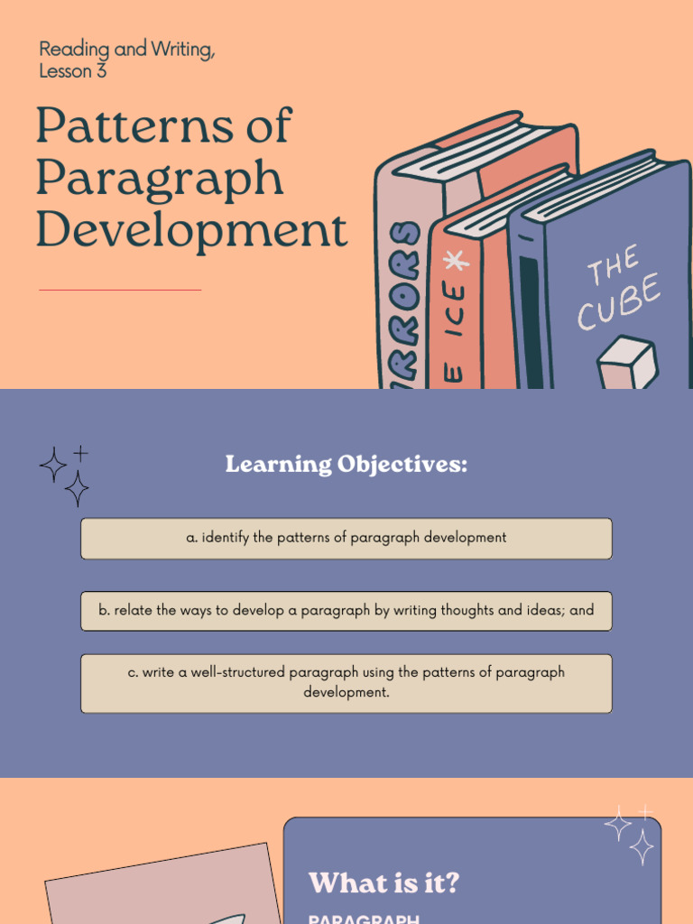 Patterns of Paragraph Development 3 | PDF | Narration | Definition