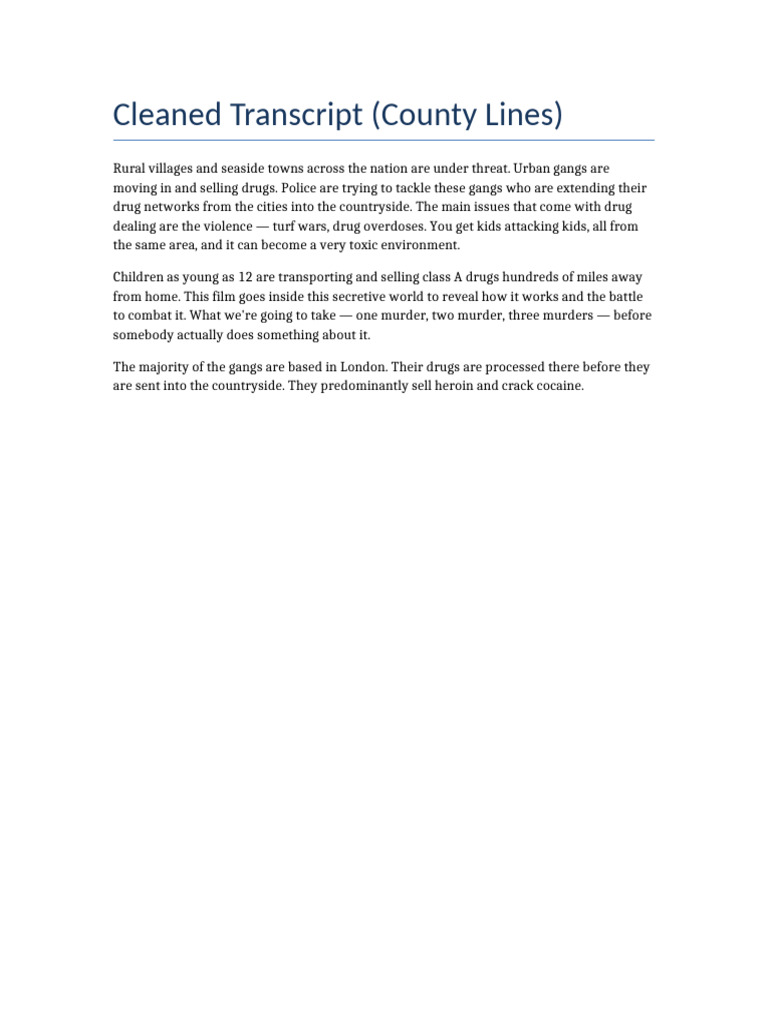 Cleaned Transcript CountyLines Final | PDF