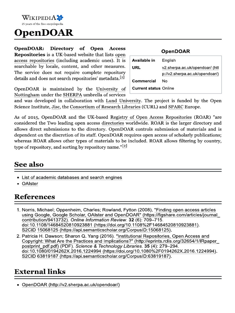 OpenDOAR | PDF