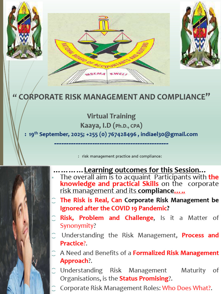 Corporate Risk Management and Compliance | PDF | Risk Management | Risk