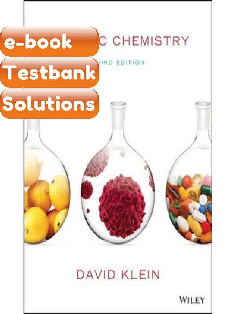 Testbank Organic Chemistry 3rd Edition Klein Fast Download | PDF | E ...