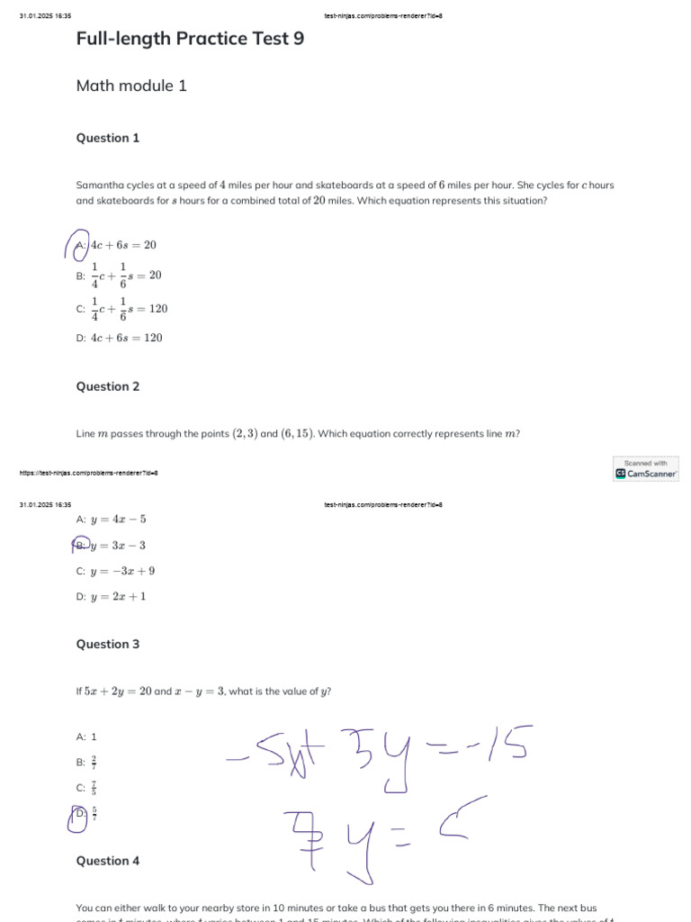 Full Length 9 | PDF