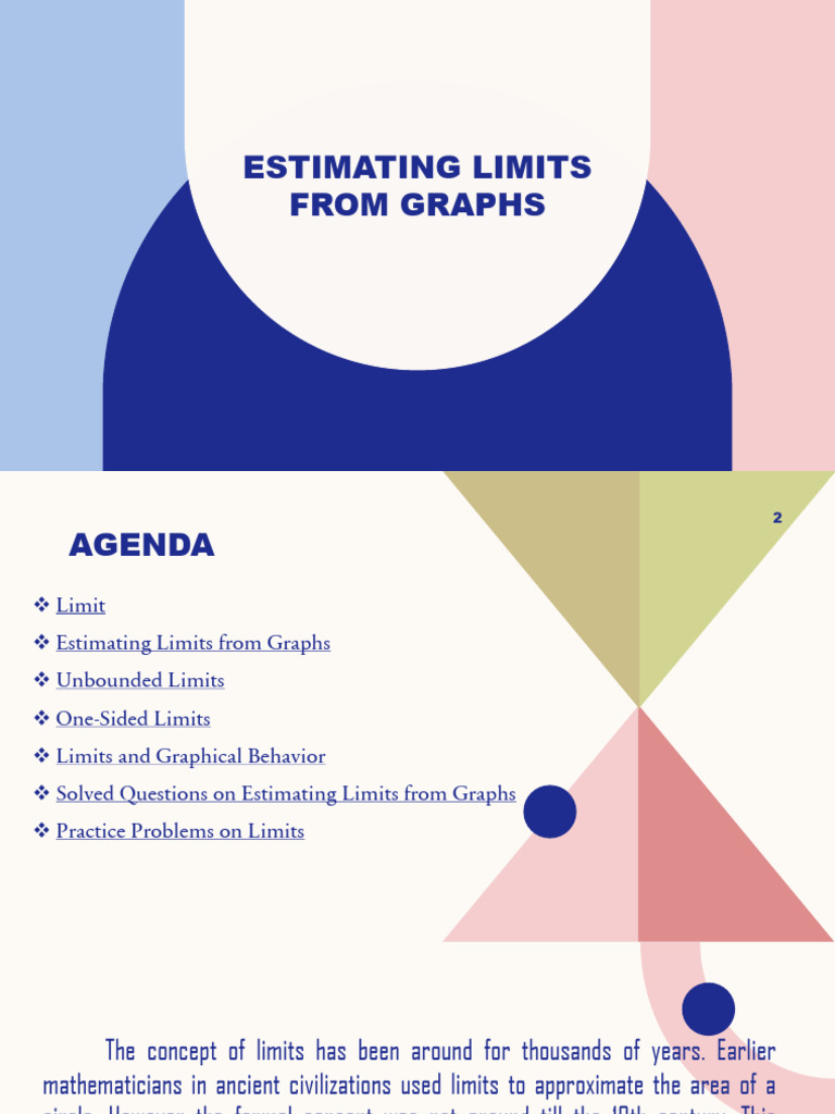 Estimating Limits From Graphs | PDF | Limit (Mathematics) | Function ...