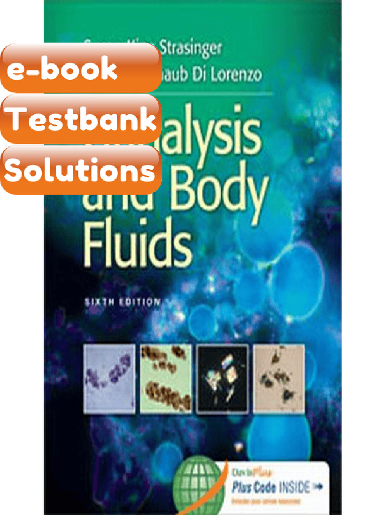 Testbank Urinalysis and Body Fluids 6th Edition Strasinger Fast ...