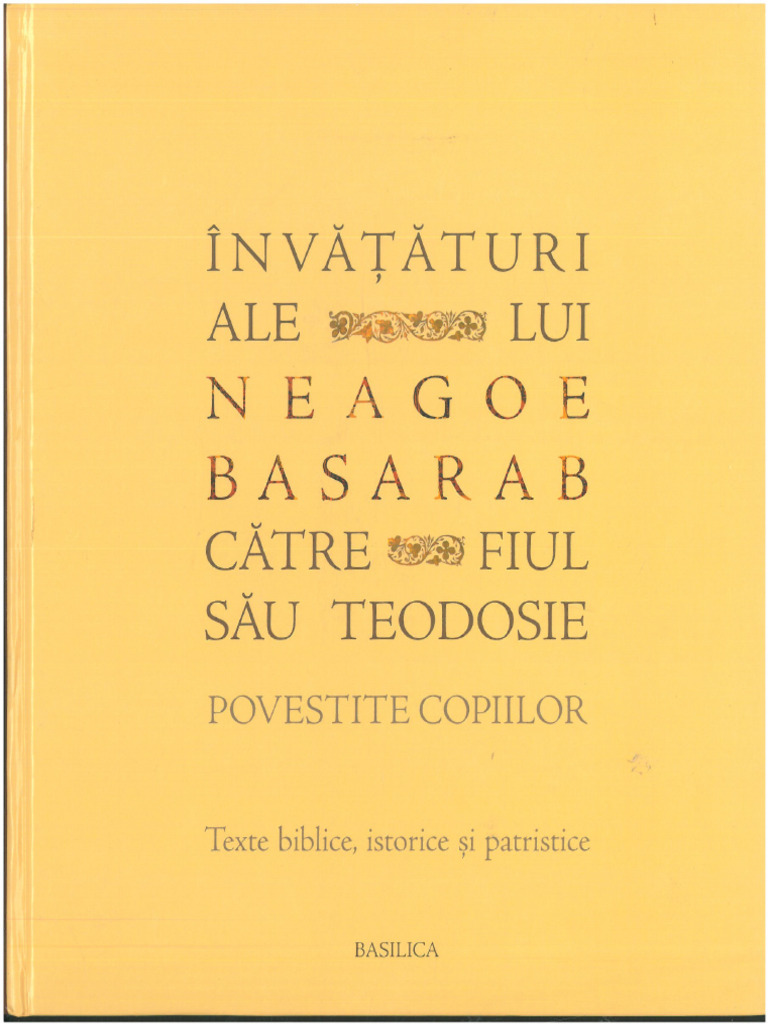 514718352-Invățăturile-lui-Neagoe-Basarab-către-fiul-său-Teodosie 2 | PDF