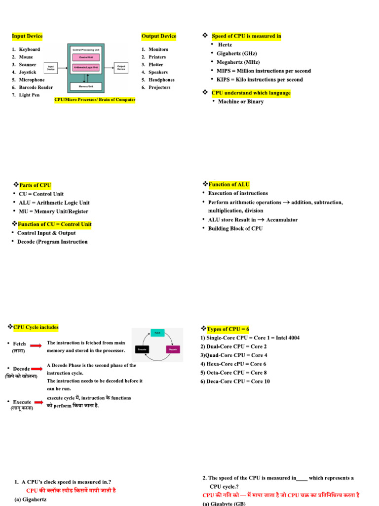 CPU 4sheet | PDF
