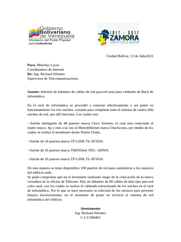 Informe de Telecom | PDF