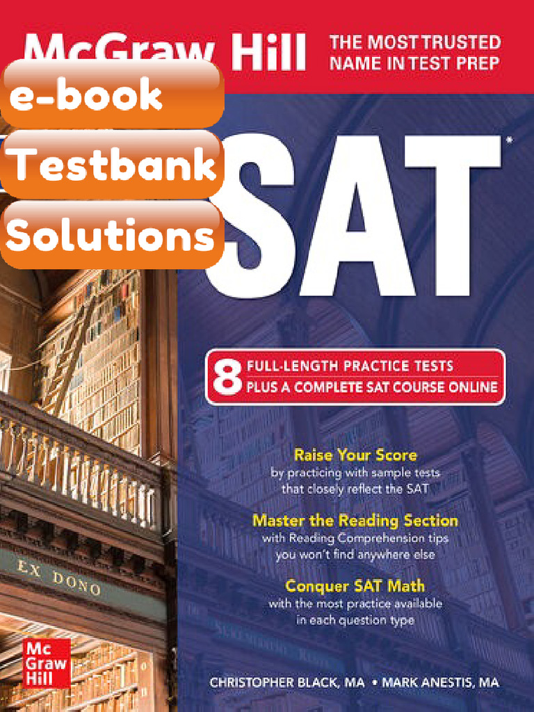 Testbank McGraw Hill SAT 2023 Christopher Black Download | PDF ...