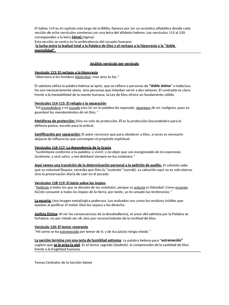 Salmos 119 - Sámej | PDF | Salmos | Antologías