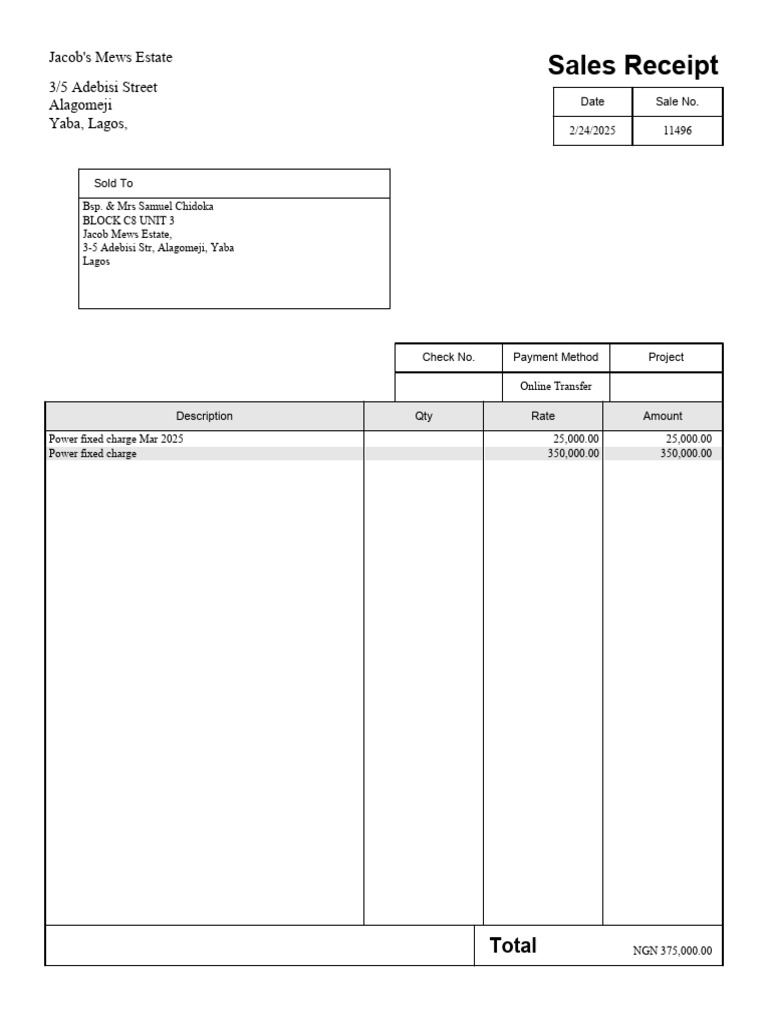 Power receipt Block C8U3...............11496 | PDF