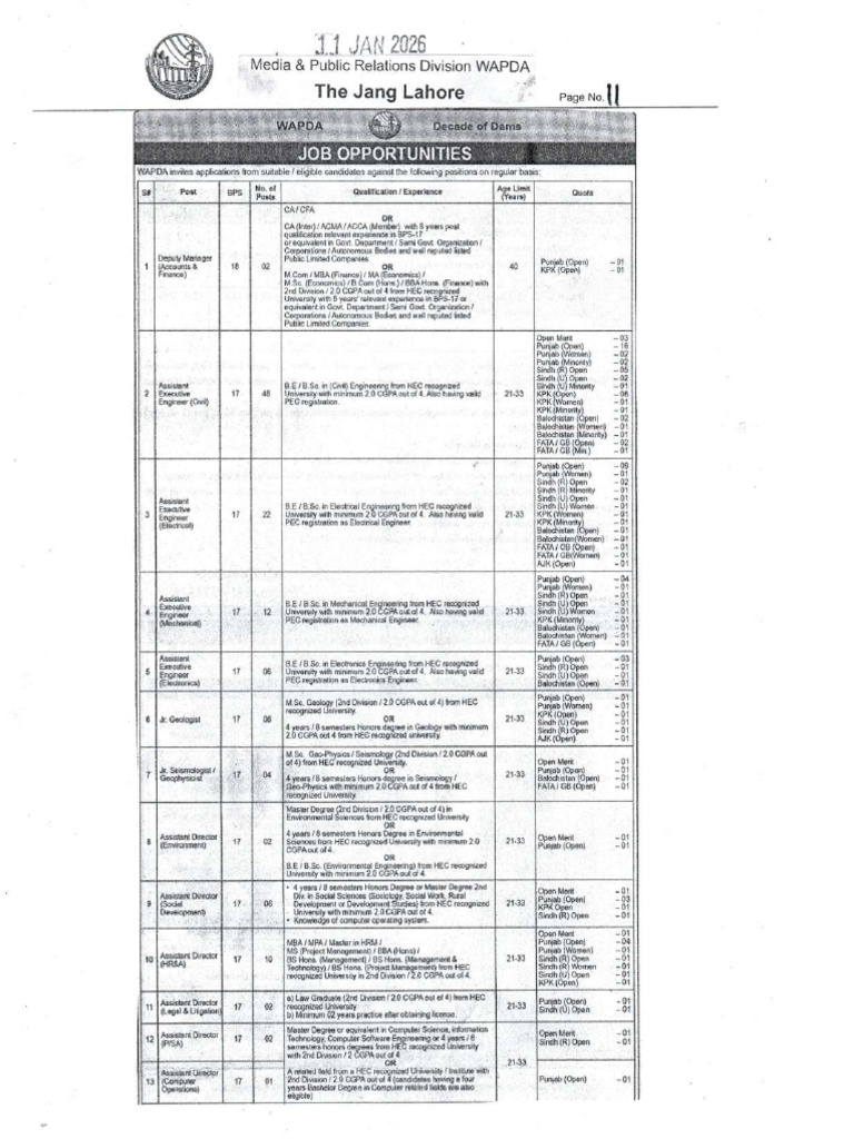 WAPDA-Ad | PDF