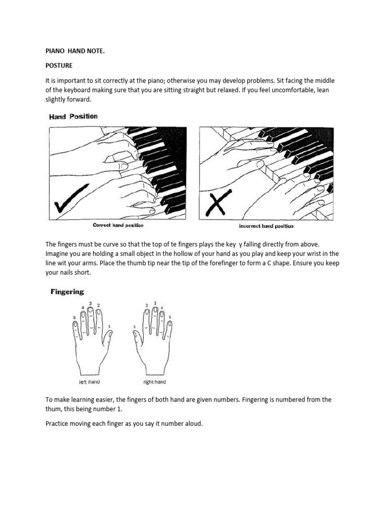 Piano Hand Note | PDF