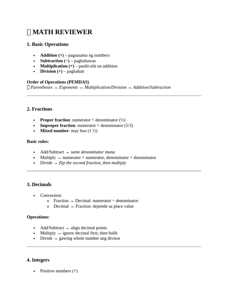 ? Math Reviewer | PDF