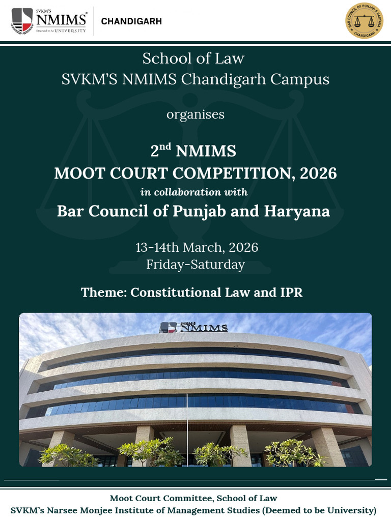 2nd NMIMS Moot Court Competition Brochure PDF | PDF | Copyright | Trips ...