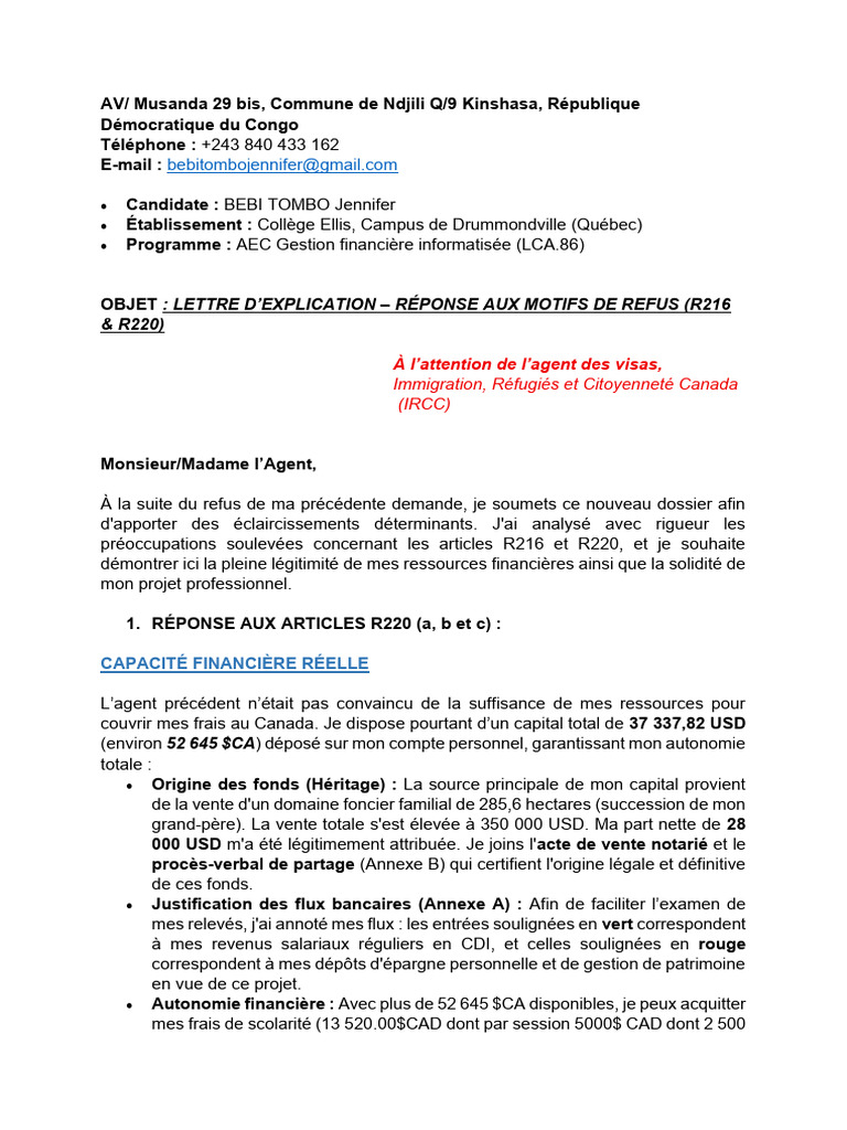Lettre Explicative Et Acte de Vente Autres Docs | PDF