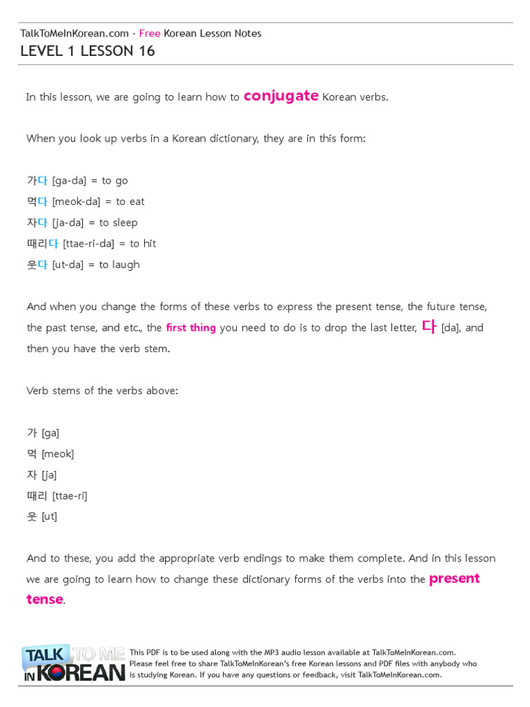 TTMIK-Levels1-9(2) | PDF | Grammatical Tense | Korean Language