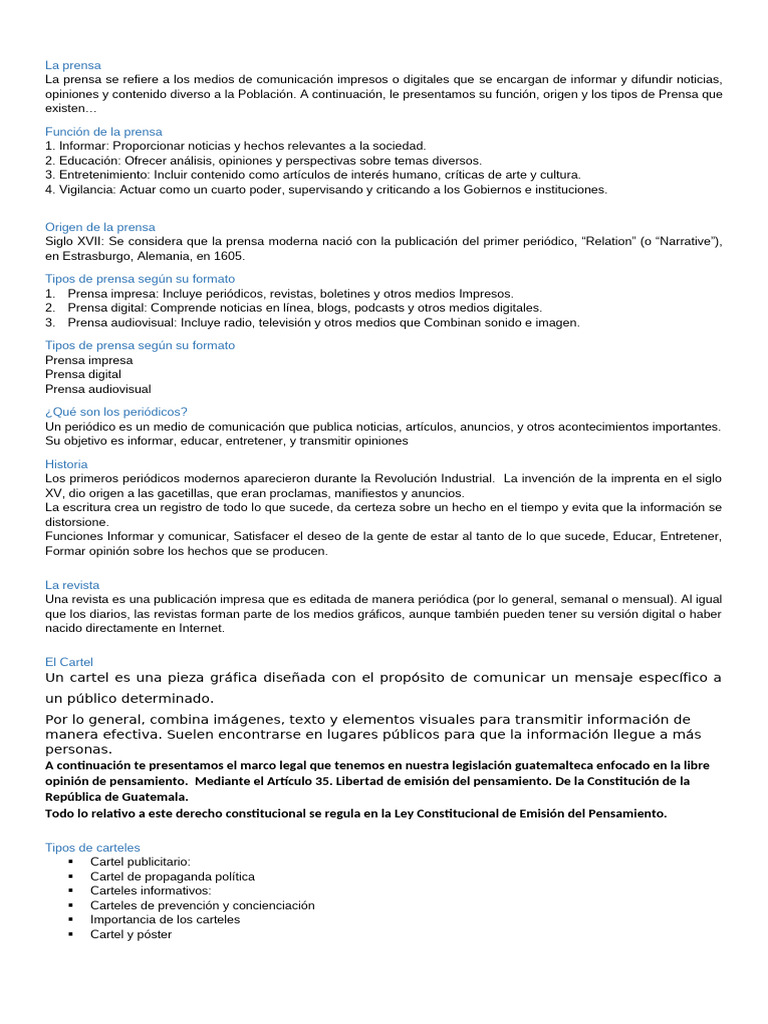 La Prensa | PDF | Periódicos | Póster