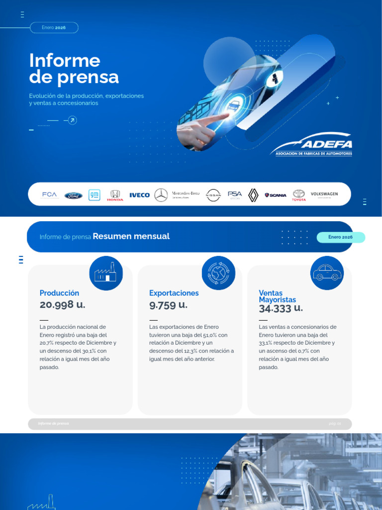 Informe de Prensa - Adefa Enero 2026 (VF) | PDF | Vehículos | Vehículos ...