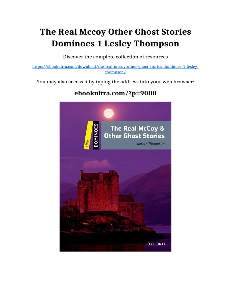 The Real McCoy Other Ghost Stories Dominoes 1 Lesley Thompson full ...