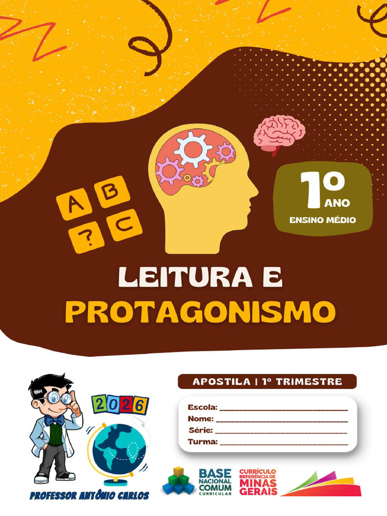 1 SEMANA - Leitura e Protagonismo - 1º Ano - Ensino Médio - 1º ...