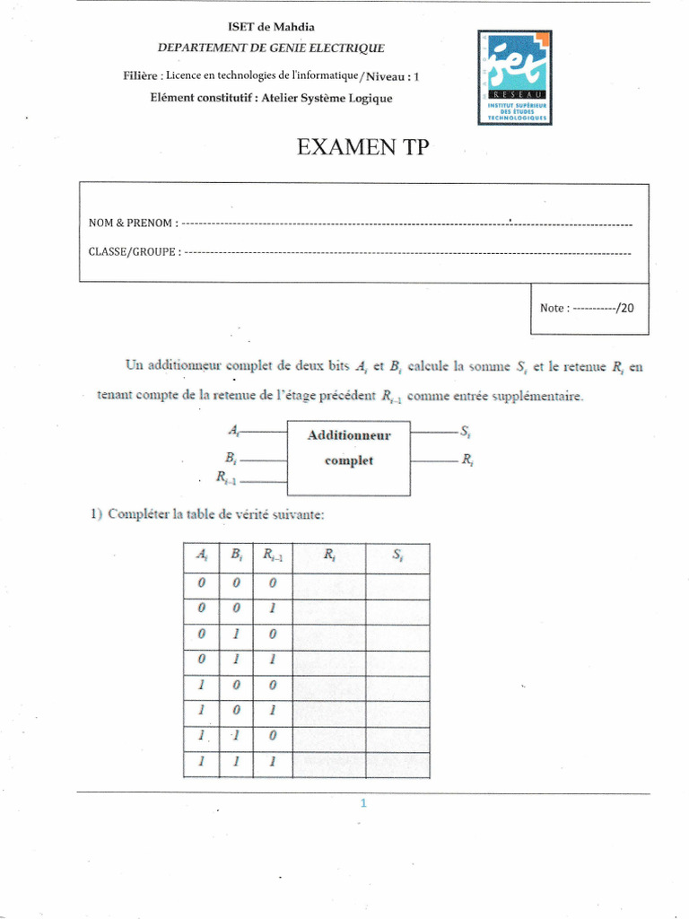 Examen TP - SLT | PDF
