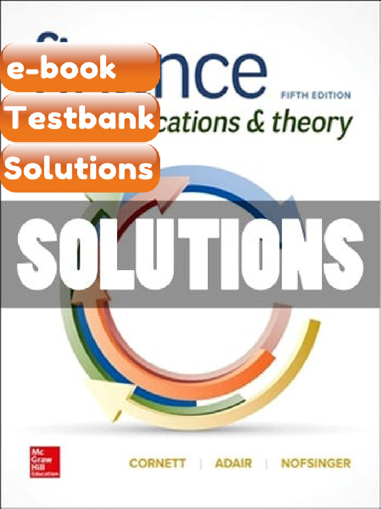 Testbank Finance Applications and Theory 5 Ed Cornett Fast Download ...