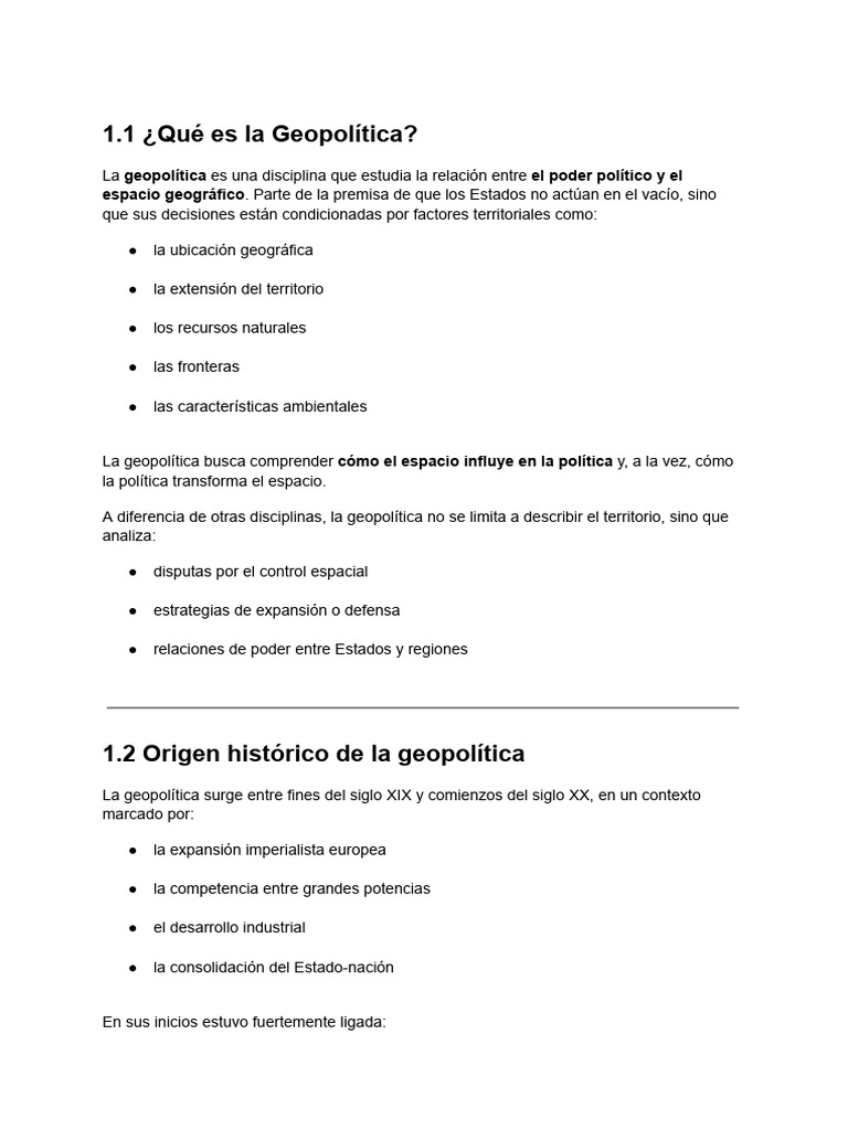 Geopolitic A | PDF | Geopolítica | Sustentabilidad