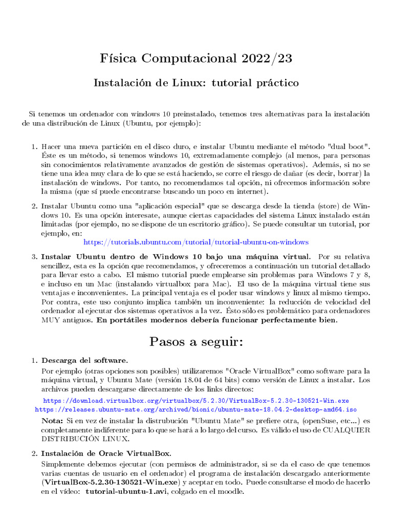 Tutorial Install Ubuntu | PDF | Linux | Microsoft Windows