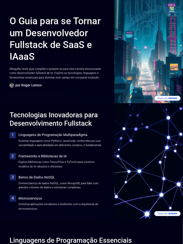 O Guia para Se Tornar Um Desenvolvedor Fullstack de SaaS e IAaaS | PDF ...