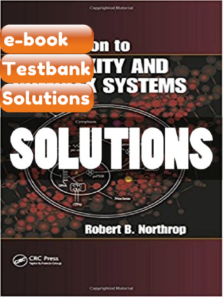 Testbank Solutions Introduction to Complexity and Complex Systems 1 Ed ...
