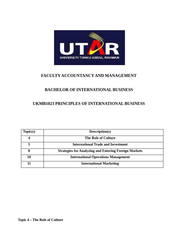 UTAR Template (FP) | PDF | Marketing | Strategic Management