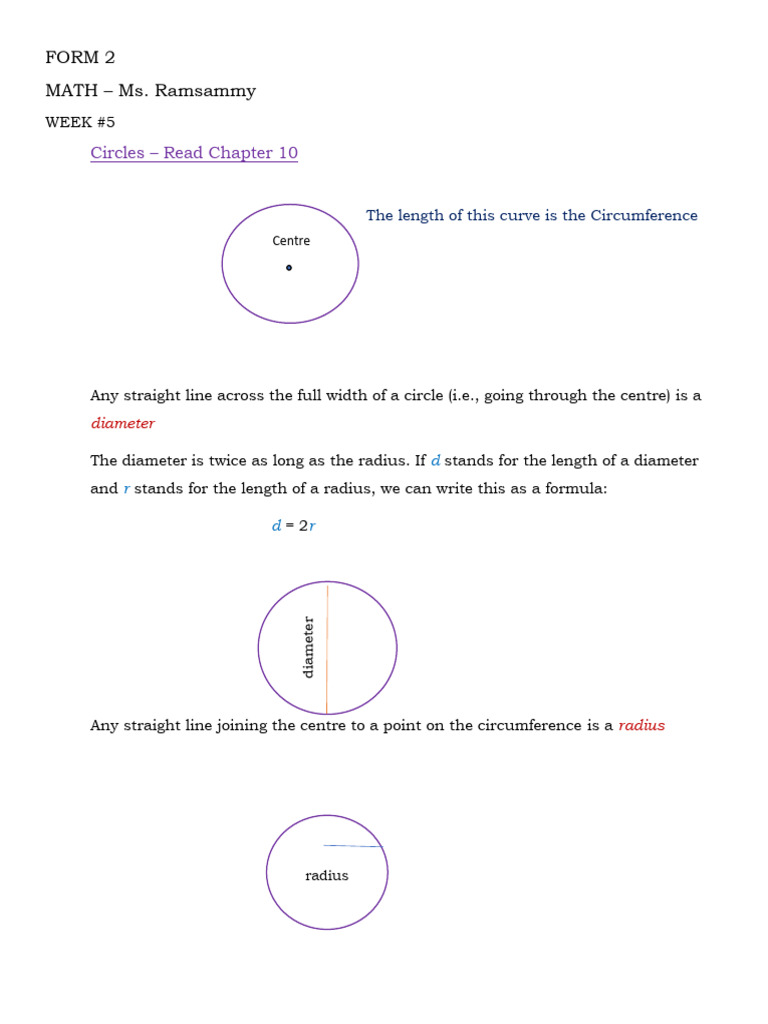 Form 2 Maths - Week 5-1 | PDF