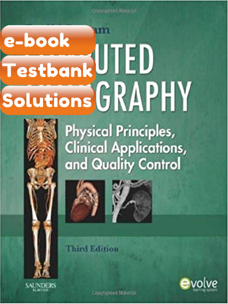 Testbank Computed Tomography Physical Principles Clinical Applications ...