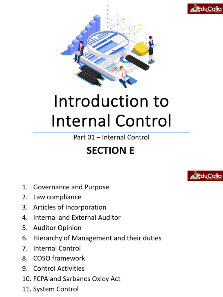 Introduction To Internal Control | PDF | Internal Control | Business