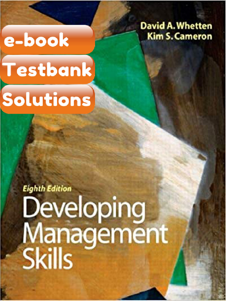 Testbank Developing Management Skills 8th Edition by David a Whetten ...