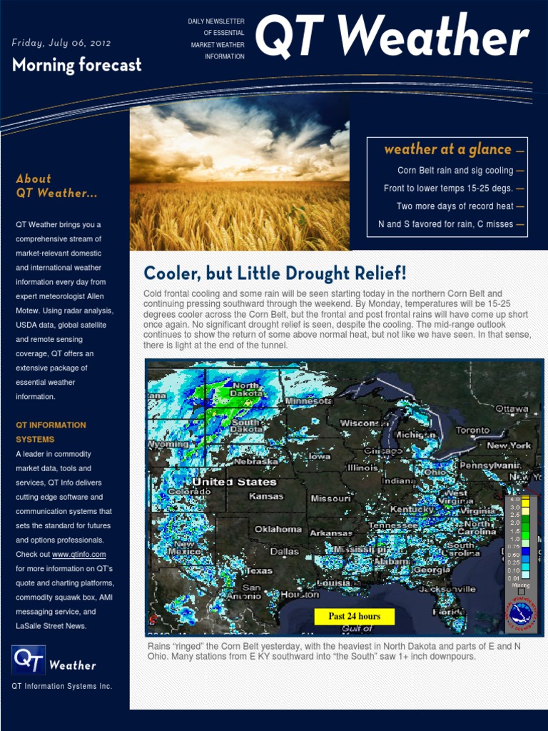 Daily Market Weather Update | PDF | Rain | Weather