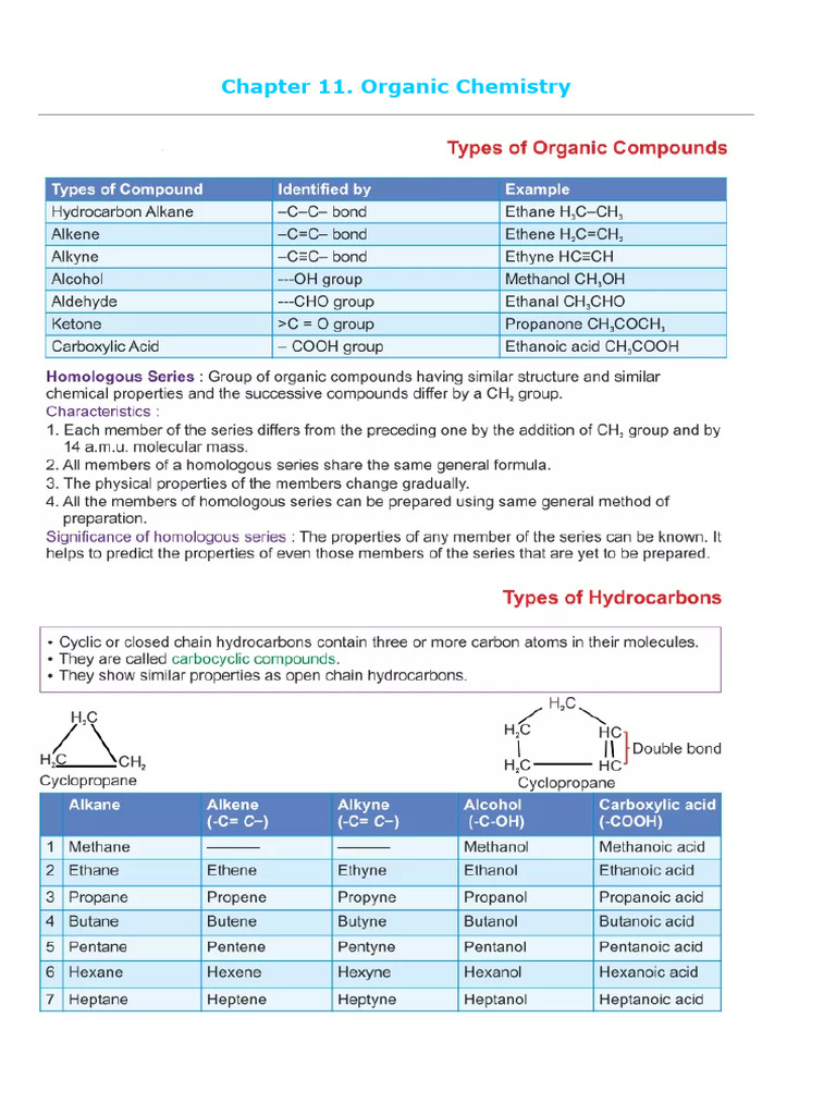 Chapter 11. Organic Chemistry | PDF | Alkene | Ethylene