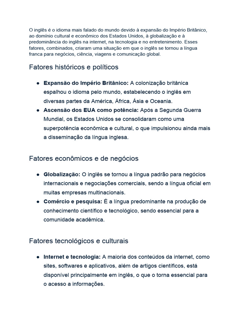 Fatores Históricos e Políticos: Expansão Do Império Britânico | PDF ...