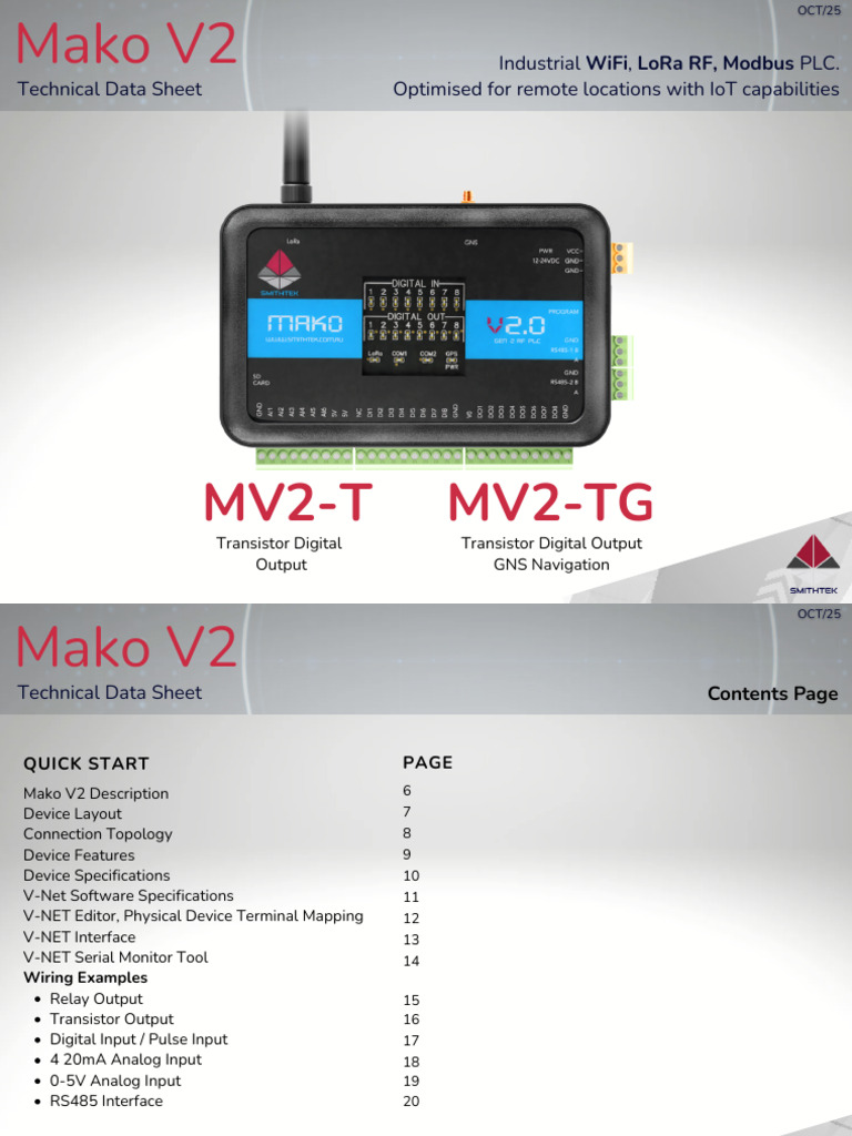 Mako V2 User Manual REV7 1025 | PDF | Usb | Wi Fi