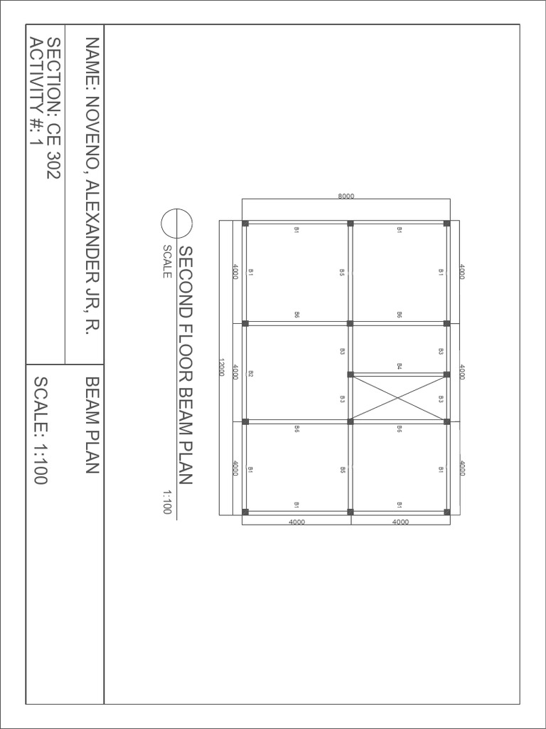 2nd Floor Beam Plan | PDF