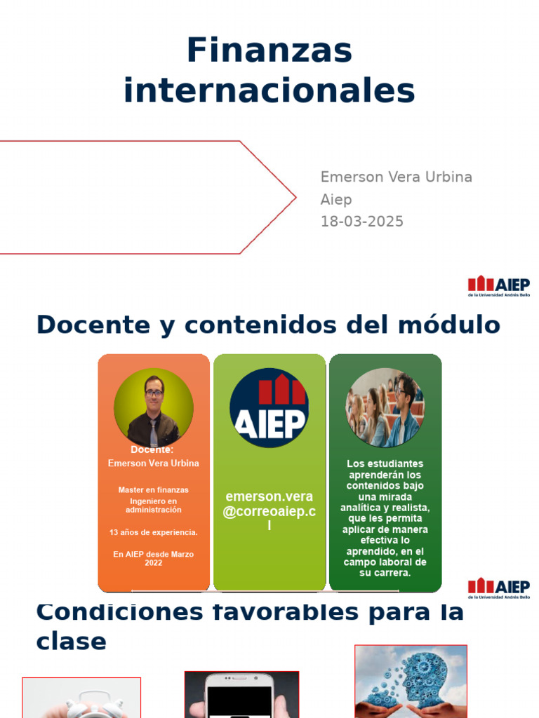 Semana 1 Finanzas Internacionales - PPTX 22.03.2025 | PDF | Compartir ...