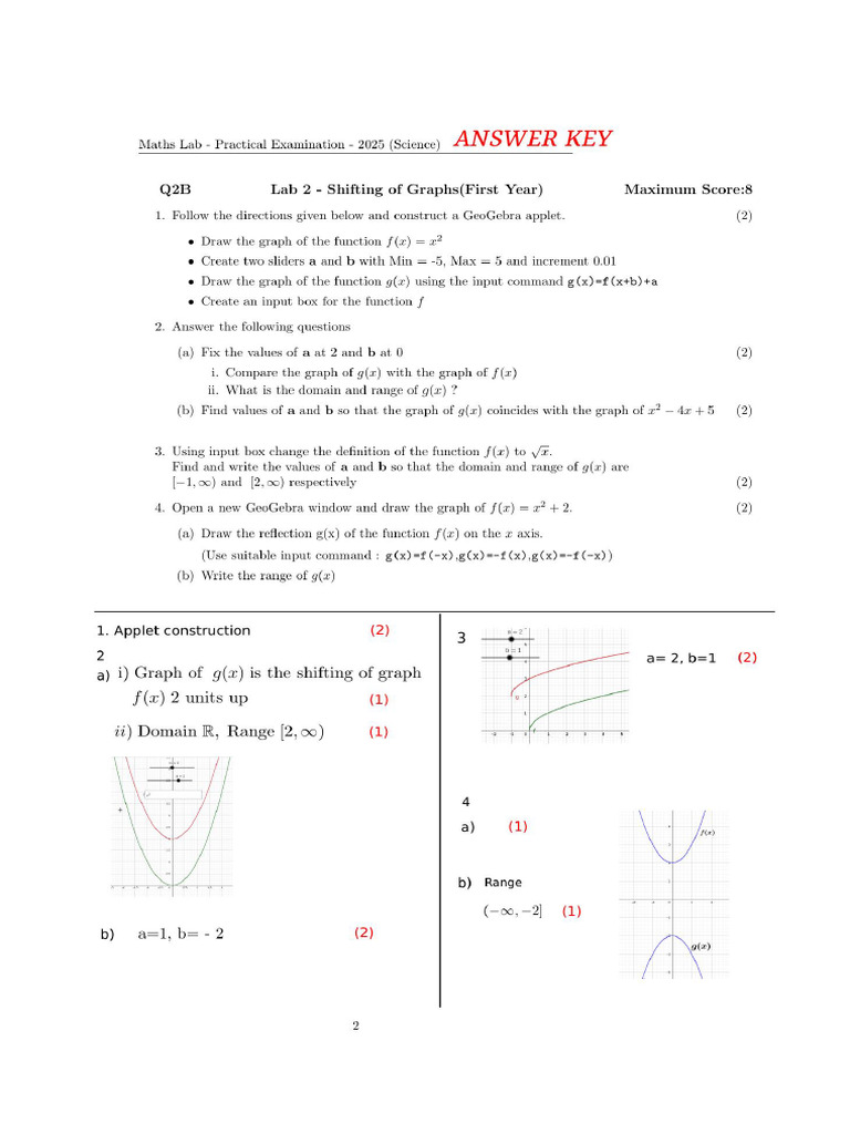 Answer Key 2 | PDF