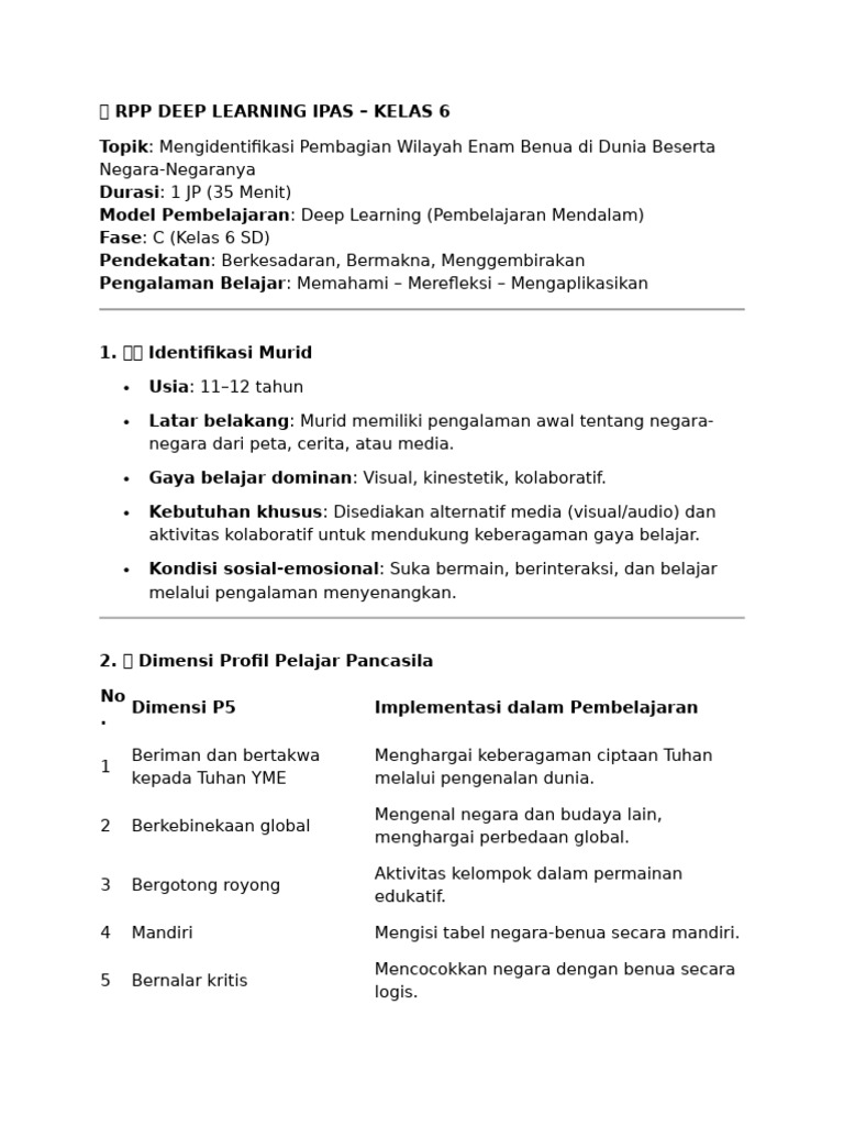 Rancangan RPP IPAS | PDF