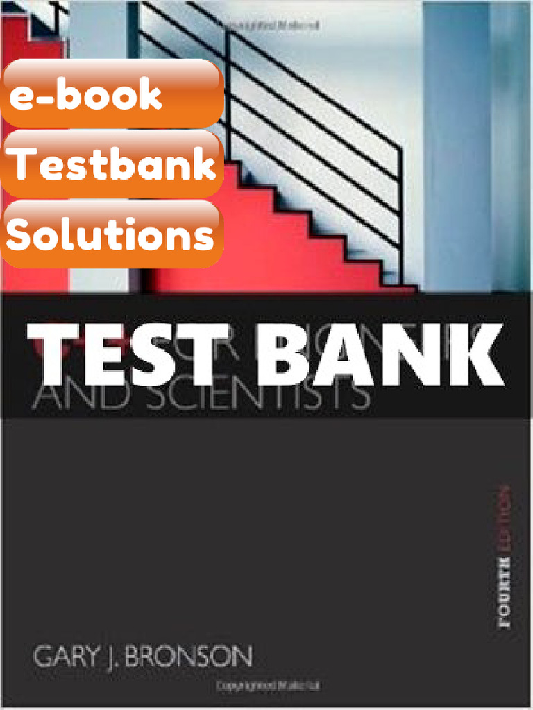 Testbank C for Engineers and Scientists 4 Ed Bronson Fast Download ...